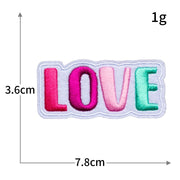 Letters Iron On Embroidery Patches