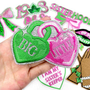 Green Pink Sisterhood Patches Set (11 patches)