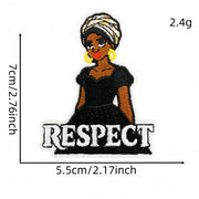 Girl Power Cartoon Patches