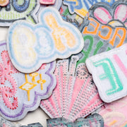 Letters Iron On Embroidery Patches