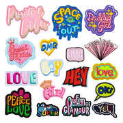 Letters Iron On Embroidery Patches